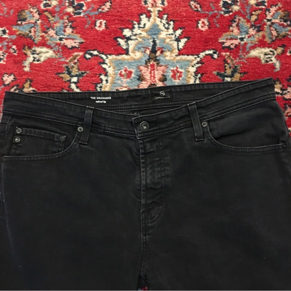 AG Adriano Goldschmied the Graduate Tailored Leg Mens Black Jeans 36/29 - Picture 9 of 12